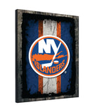 New York Islanders Barn Wood Wall Art Decor Canvas