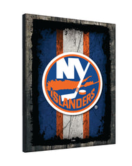 New York Islanders Barn Wood Wall Art Decor Canvas