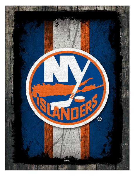 New York Islanders Barn Wood Wall Art Decor Canvas