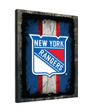 New York Rangers Barn Wood Wall Art Decor Canvas