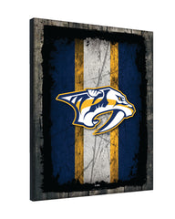 Nashville Predators Barn Wood Wall Art Decor Canvas