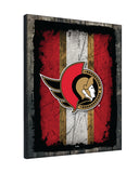 Ottawa Senators Barn Wood Wall Art Decor Canvas
