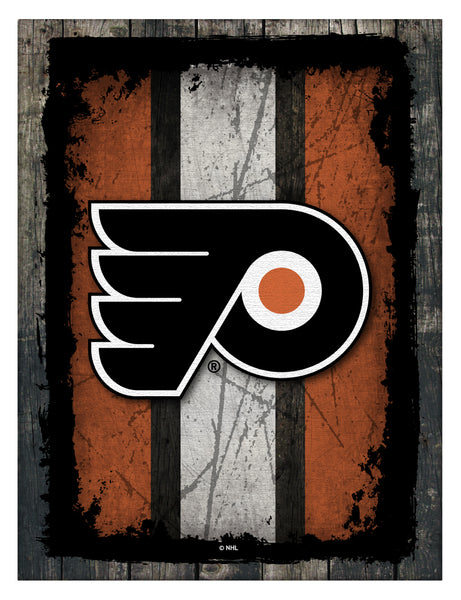 Philadelphia Flyers Barn Wood Wall Art Decor Canvas