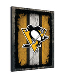 Pittsburgh Penguins Barn Wood Wall Art Decor Canvas