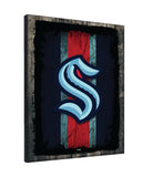 Seattle Kraken Barn Wood Wall Art Decor Canvas