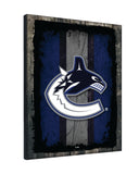 Vancouver Canucks Barn Wood Wall Art Decor Canvas