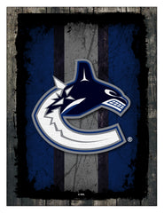 Vancouver Canucks Barn Wood Wall Art Decor Canvas
