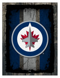 Winnipeg Jets Barn Wood Wall Art Decor Canvas