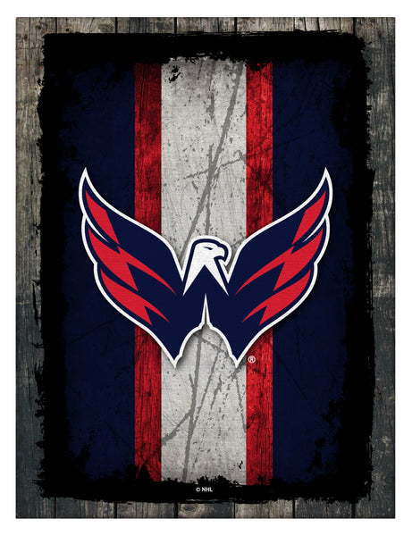 Washington Capitals Barn Wood Wall Art Decor Canvas
