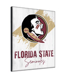 Florida State (Head) Logo Wall Decor Canvas