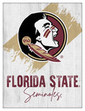Florida State (Head) Logo Wall Decor Canvas