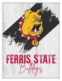 Ferris State University Logo Wall Decor Canvas