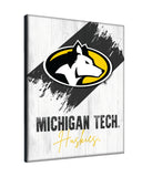 Michigan Tech University Logo Wall Decor Canvas