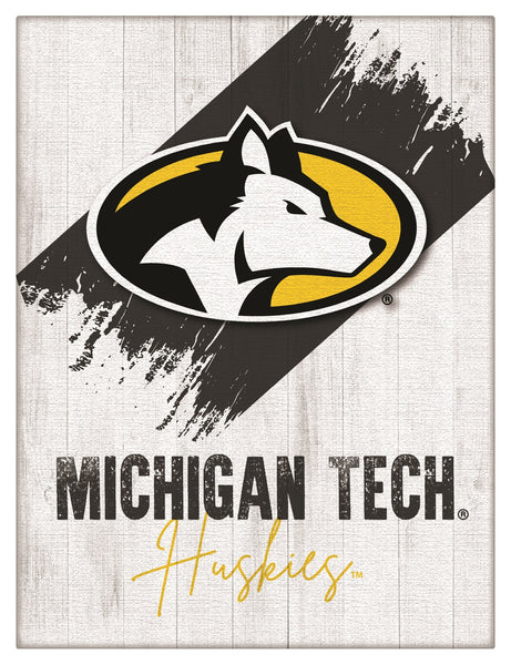 Michigan Tech University Logo Wall Decor Canvas