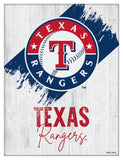Texas Rangers Printed Canvas Design 08 | MLB Hanging Wall Decor