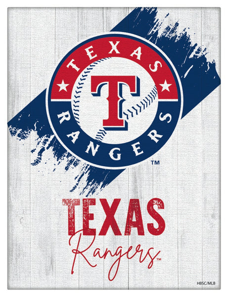 Texas Rangers Printed Canvas Design 08 | MLB Hanging Wall Decor