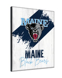Maine Black Bears Logo Wall Decor Canvas