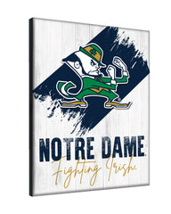 Notre Dame (Leprechaun) Logo Wall Decor Canvas