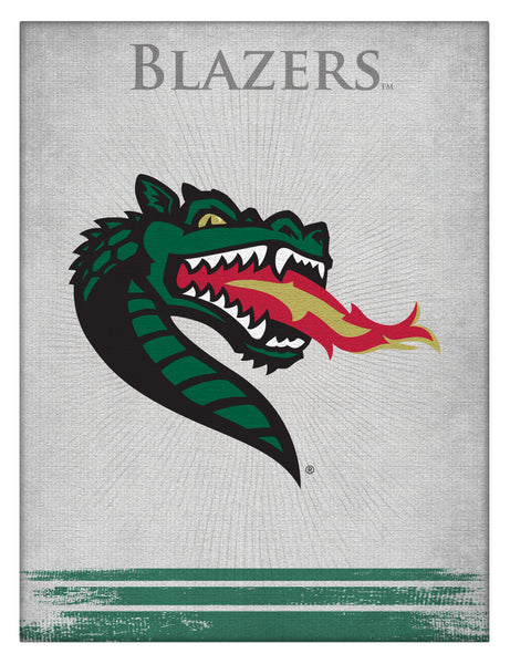 Alabama Birmingham Blazers Logo Wall Decor Canvas