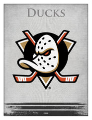Anaheim Ducks Logo Canvas