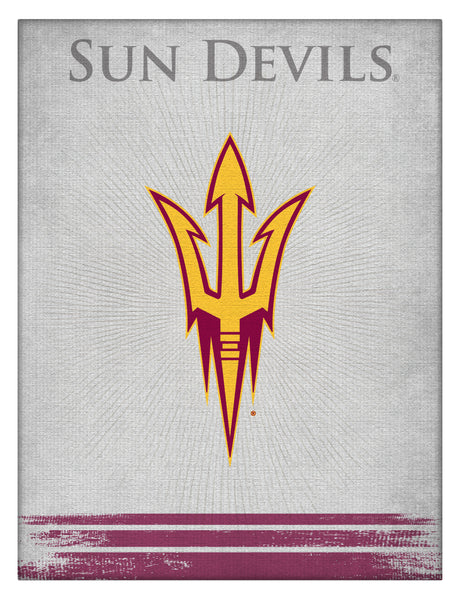 Arizona State Sun Devils Fork Logo Wall Decor Canvas