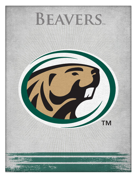 Bemidji State Beavers Logo Wall Decor Canvas