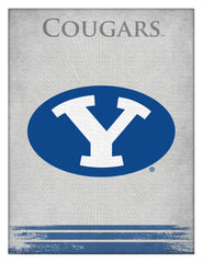 Brigham Young University Cougars Officially Licensed logo Printed Canvas Wall Decor