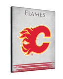 Calgary Flames Logo Canvas