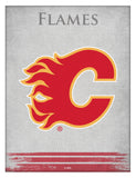 Calgary Flames Logo Canvas