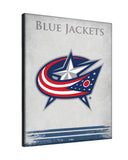 Columbus Blue Jackets Logo Canvas