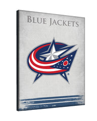 Columbus Blue Jackets Logo Canvas
