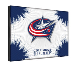 Columbus Blue Jackets Logo Canvas