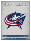 Columbus Blue Jackets Logo Canvas