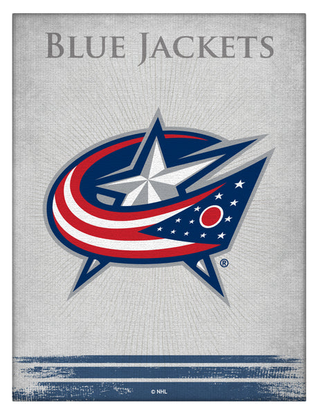 Columbus Blue Jackets Logo Canvas