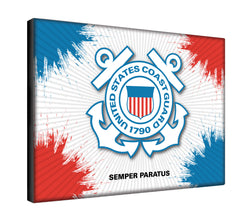 United States Coast Guard Logo Canvas