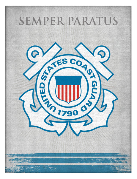 United States Coast Guard Logo Canvas