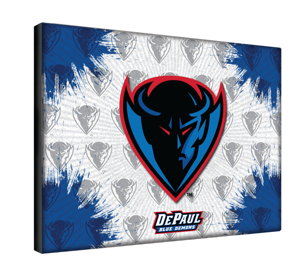 DePaul Blue Demons Logo Wall Decor Canvas