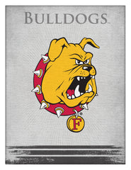Ferris State Bulldogs Logo Wall Decor Canvas