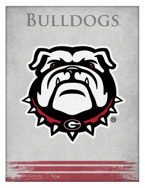 Georgia Bulldogs Dog Logo Wall Decor Canvas