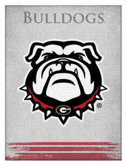 Georgia Bulldogs Dog Logo Wall Decor Canvas