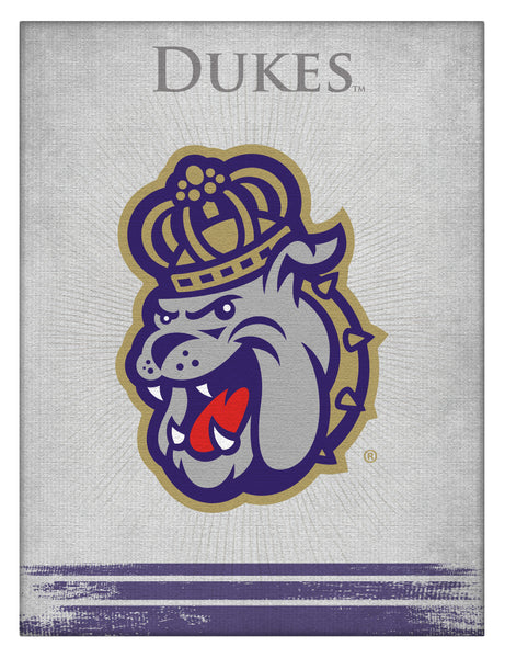 James Madison Dukes Logo Wall Decor Canvas