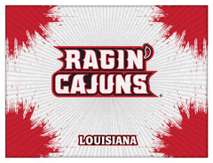 Louisiana Ragin Cajun Logo Wall Decor Canvas