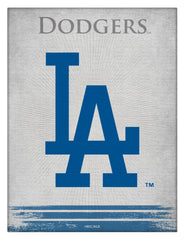 MLB's Los Angeles Dodgers Logo Printed Canvas Wall Decor Side View