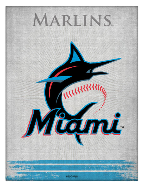 Miami Marlins Printed Canvas | MLB Hanging Wall Decor