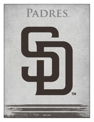 MLB's San Diego Padres Logo Printed Canvas Wall Decor Side View