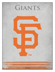 MLB's San Francisco Giants Logo Printed Canvas Wall Decor Side View