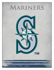 MLB's Seattle Mariners Logo Printed Canvas Wall Decor Side View
