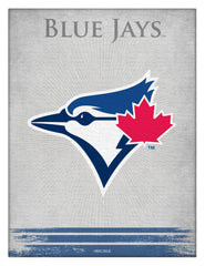 MLB's Toronto Blue Jays Logo Printed Canvas Wall Decor Side View