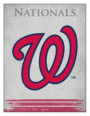 MLB's Washington Nationals Logo Printed Canvas Wall Decor Side View