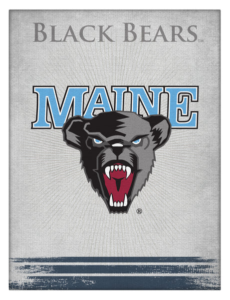 University of Maine Logo Wall Decor Canvas